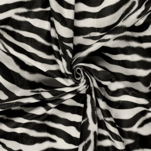 Tierfellimitat Zebra - creme