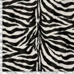 Tierfellimitat Zebra - creme