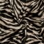 Tierfellimitat Zebra - weiß