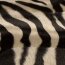 Tierfellimitat Zebra - weiß