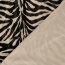 Tierfellimitat Zebra - weiß