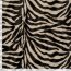 Tierfellimitat Zebra - weiß