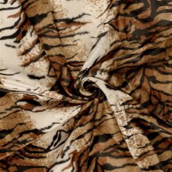 Tierfellimitat Tiger - kamelbraun
