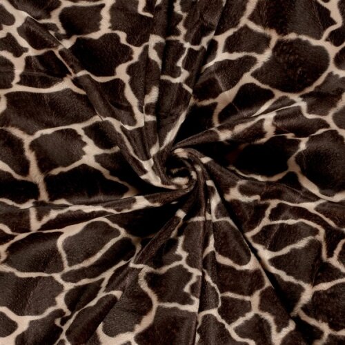 Tierfellimitat Giraffe - dunkelbraun