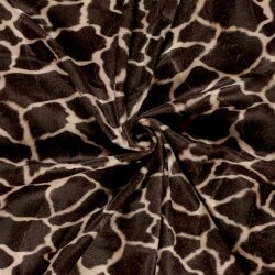 Tierfellimitat Giraffe - dunkelbraun