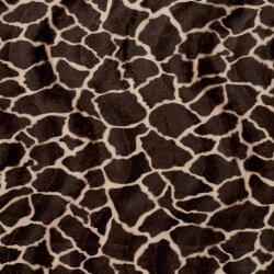 Tierfellimitat Giraffe - dunkelbraun