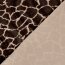 Tierfellimitat Giraffe - dunkelbraun