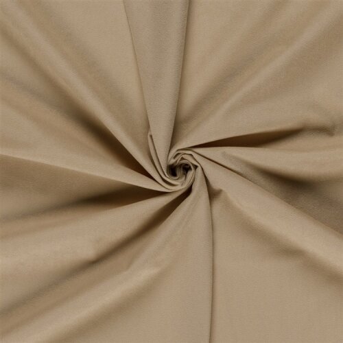 Dekostoff Velouroptik Uni - dunkelbeige