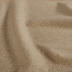 Dekostoff Velouroptik Uni - dunkelbeige