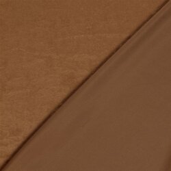 Dekostoff Velouroptik Uni - ziegelrot