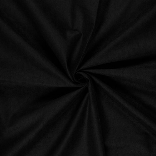 Dekostoff Velouroptik Uni - schwarz
