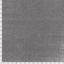 Polyesterjersey Glitzer Uni - grau