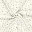 Musselin PRINTED FLOWERS - creme