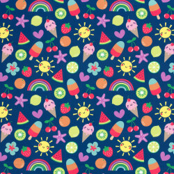 Funktions und Badeanzugstoff LSF50 Recycled RAINBOW