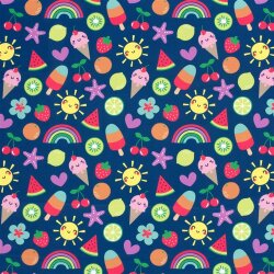 Funktions und Badeanzugstoff LSF50 Recycled Sommerzeit -...