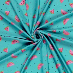 Funktions und Badeanzugstoff LSF50 Recycled Melonen -...