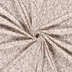 Baumwolljersey Blumenland - creme