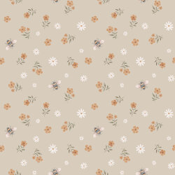 Baumwolljersey Digital Organic FLOWERS