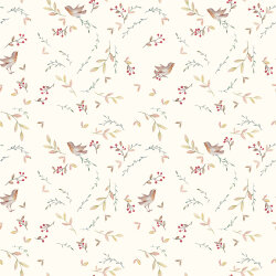 Baumwolljersey Digital Organic BIRDS