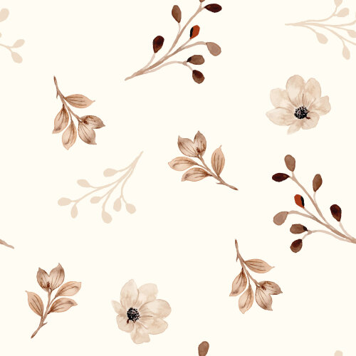 Baumwolljersey Digital Organic LEAVES