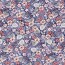 Wintersweat Digital buntes Blumenfeld - dunkelblau
