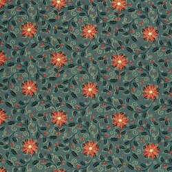 Baumwollpopeline Foliendruck Weihnachtsstern - FARBE