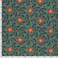 Baumwollpopeline Foliendruck Weihnachtsstern - FARBE