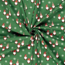 Baumwollpopeline Weihnachtsgnome - FARBE