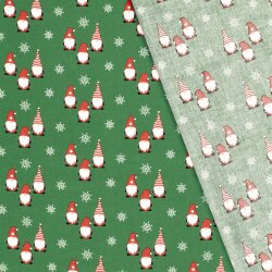 Baumwollpopeline Weihnachtsgnome - FARBE