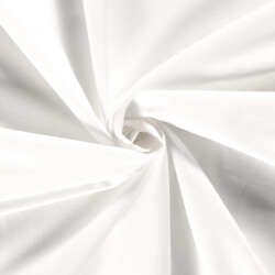 Baumwollstoff Fahnentuch Cretonne *Marie* Uni - weiss