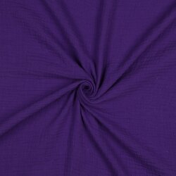 Musselin Uni *Vera*  - dunkelviolett
