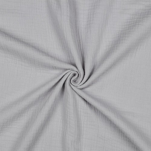 Musselin Uni *Vera*  - lichtgrau