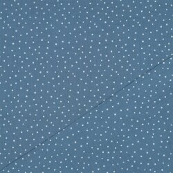 Musselin kleine Punkte - blau