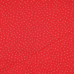Musselin kleine Punkte - rot