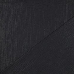 Musselin feine Glitzerpunkte - schwarz
