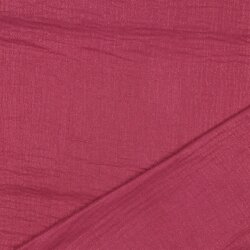 Musselin feine Glitzerpunkte - kirsche
