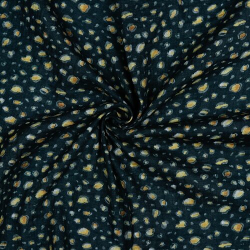Musselin Digital Leo- schwarz