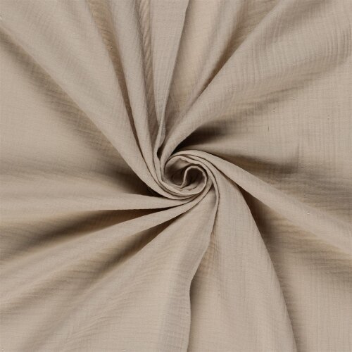 Musselin Uni *Marie* - hellbeige
