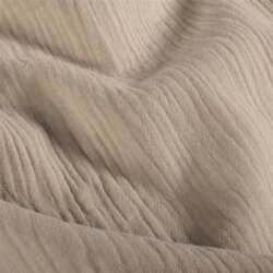 Musselin Uni *Marie* - hellbeige
