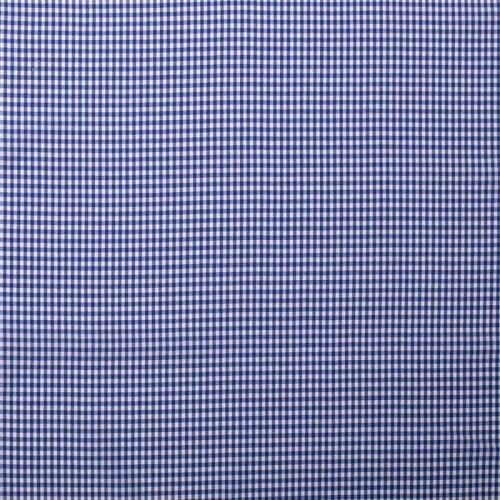 Baumwollpopeline garngefärbt Vichy Karo 5mm - royalblau