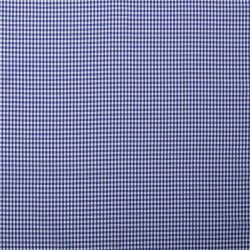Baumwollpopeline garngefärbt Vichy Karo 5mm - royalblau