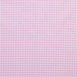 Baumwollpopeline garngefärbt Vichy Karo 5mm - rosa