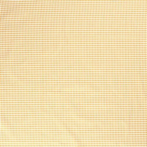 Baumwollpopeline garngefärbt Vichy Karo 5mm - sandgelb