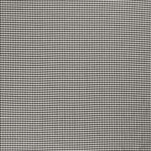 Baumwollpopeline garngefärbt Vichy Karo 5mm - schwarz