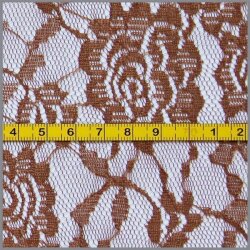 Mesh Spitze *Sophia* Blumen nelkenbraun