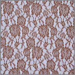 Mesh Spitze *Sophia* Blumen nelkenbraun