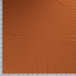 Baumwolljersey Glückspünktchen rost