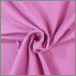 Baumwolljersey mini stripes pink/grau