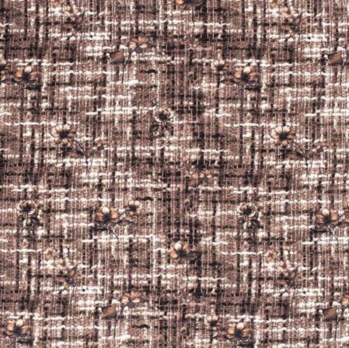 Viskose_Bengaline Kariert - dunkelbeige