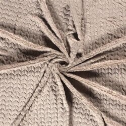 Kunstfell Flechtmuster - beige